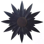 Specchio da parete rotondo Starburst – Oro e Argento, con cornice in ferro