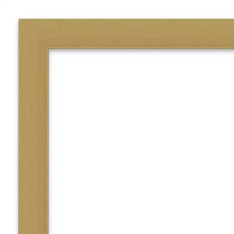 Specchio da Parete Rettangolare Oro Spazzolato, Singolo, 21.5" x 27.5"