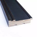 Specchio da Parete Rettangolare con Cornice in Legno Marrone Espresso – Singolo