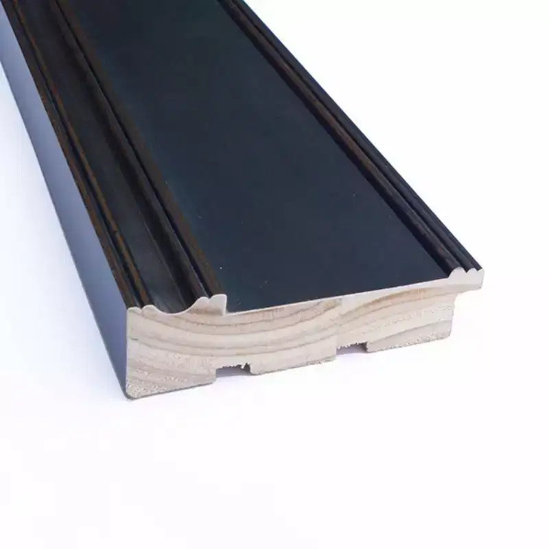 Specchio da Parete Rettangolare con Cornice in Legno Marrone Espresso – Singolo