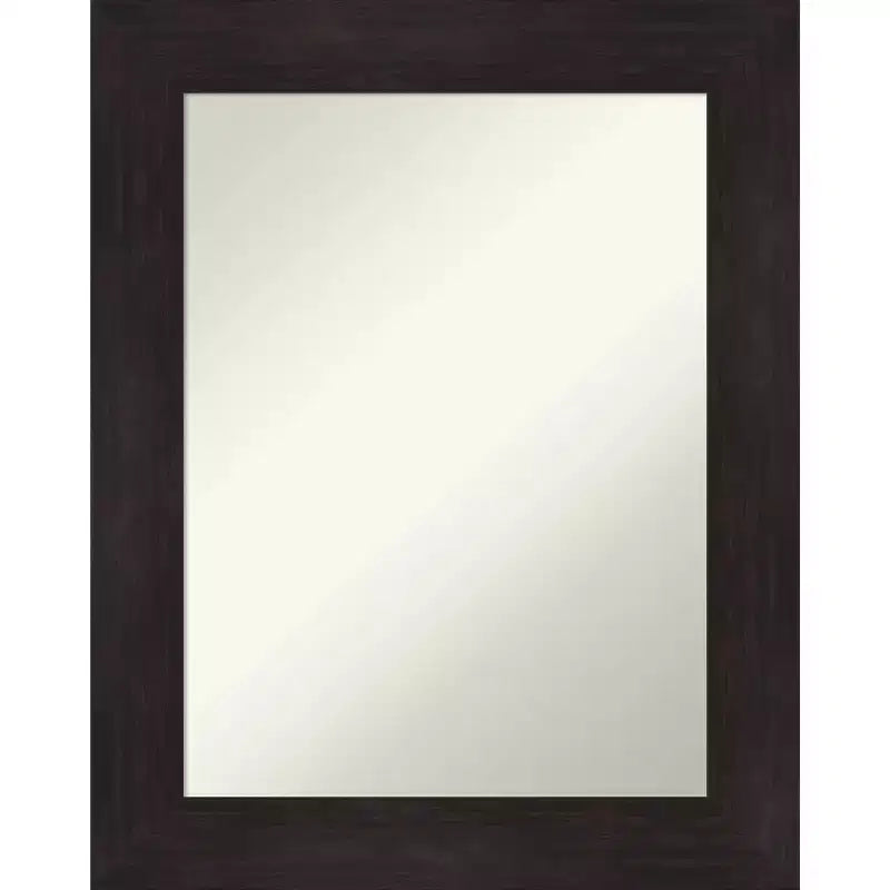 24" x 30" Wall Mount Vanity Mirror, Espresso - Amanti Art: Modern, Polystyrene Frame