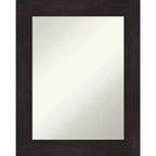 24" x 30" Wall Mount Vanity Mirror, Espresso - Amanti Art: Modern, Polystyrene Frame
