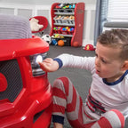 Lettino singolo in stile camion rosso per 1 bambino