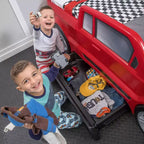 Lettino singolo in stile camion rosso per 1 bambino