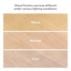 Tavolino da caffè quadrato con ripiano nero / biondo / noce americano / noce – 2 ripiani, 1 posto per salotto