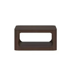 Tavolino da caffè quadrato con ripiano nero / biondo / noce americano / noce – 2 ripiani, 1 posto per salotto