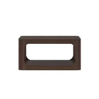 Tavolino da caffè quadrato con ripiano nero / biondo / noce americano / noce – 2 ripiani, 1 posto per salotto