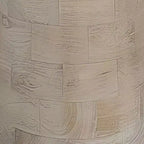 Tavolino rotondo bianco, legno di mango, singolo