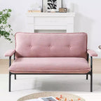 MAYEERTY 53 Inch Pink Sofa Easily Handing Various Scenarios for Small Apartment Living Room Bedroom
