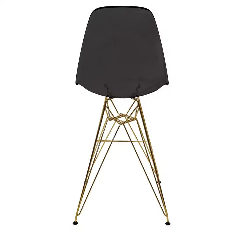 Sgabello da bar in acrilico trasparente nero / blu / rosso – Stile Mid-Century, Posti a sedere: 1