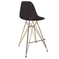 Sgabello da bar in acrilico trasparente nero / blu / rosso – Stile Mid-Century, Posti a sedere: 1