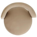 Poltrona a barilotto in velluto beige/marrone chiaro – Senza braccioli, 1 posto