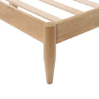 Struttura letto a piattaforma queen imbottita in ciniglia color crema