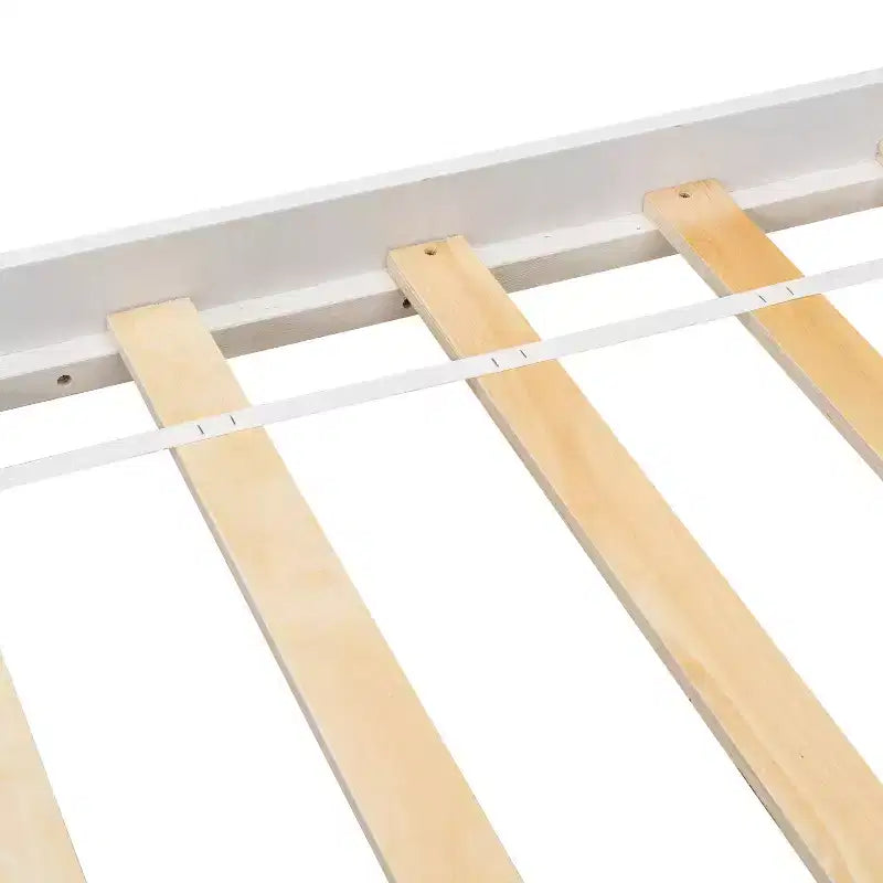 Letto matrimoniale con testiera a libreria, 6 cassetti e vano portaoggetti a fondo letto, espresso/grigio/bianco, per 1-2 persone
