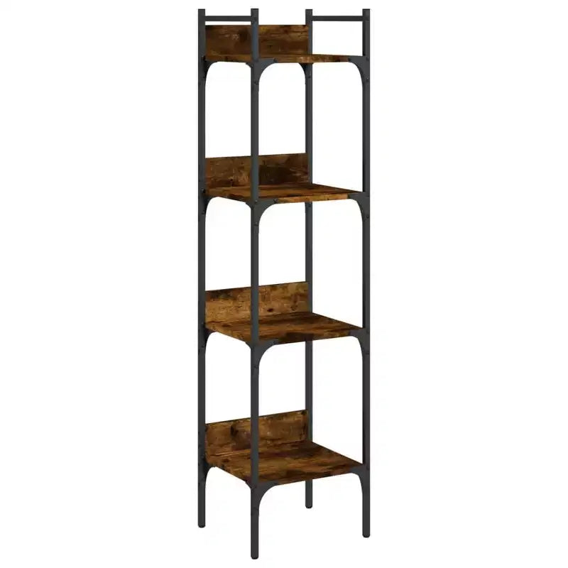 vidaXL Bookshelf 4-Tier Bookcase Storage Organizer Office Engineered Wood
