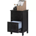 Vertical File Cabinet with 3 Drawers, Rustic Farmhouse Office Storage Cabinet for A4, Letter Size