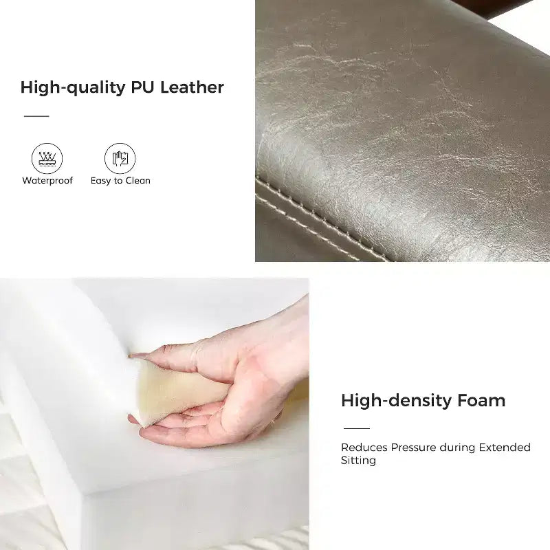Poltrona moderna d'accento con braccioli in legno e base in metallo – Grigio / Avorio / Blu scuro / Turchese – Set da 2